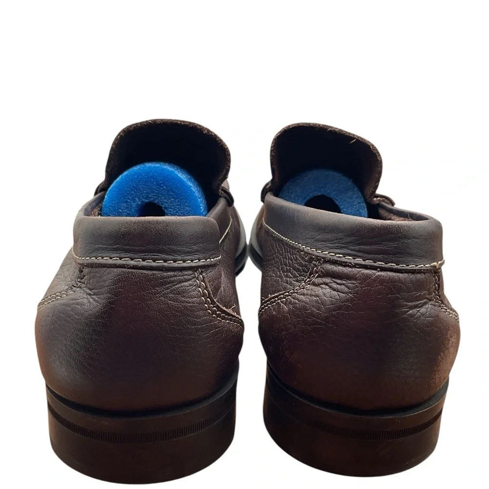 Sandro Moscoloni Rich Brown Leather Slip-Ons‎ 12D